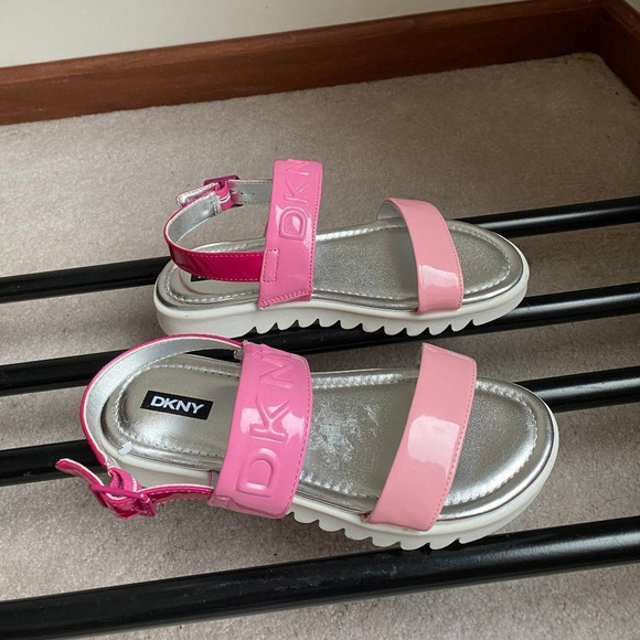 DKNY Kids Josie Logo Sandals - NEW NWOB - Picture 7 of 9